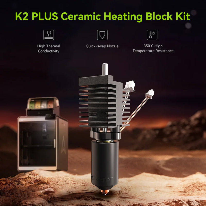 K2 Plus Ceramic Heating Block Kit- Free Shipping