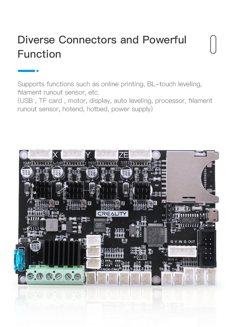 Creality 3D Printer-CR-200B-Silent Motherboard-Replacement Mainboard-4002020023-Version 4.2.5